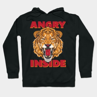 Angry Lion Inside Design Hoodie